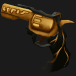Gold Elderwood Revolver